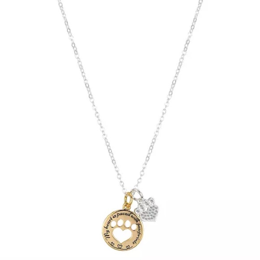 UNWRITTEN Two Tone Pet Mom Necklace! - Picture 2 of 5